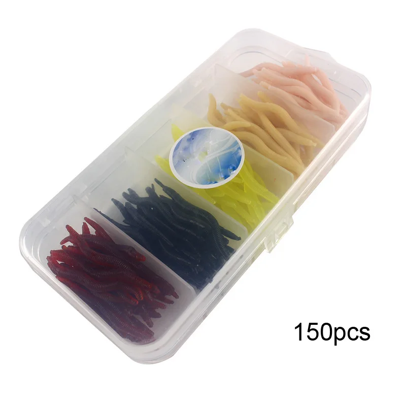 150 яркая мягкая искусственная рыболовная приманка 4 см имитация дождевых червей