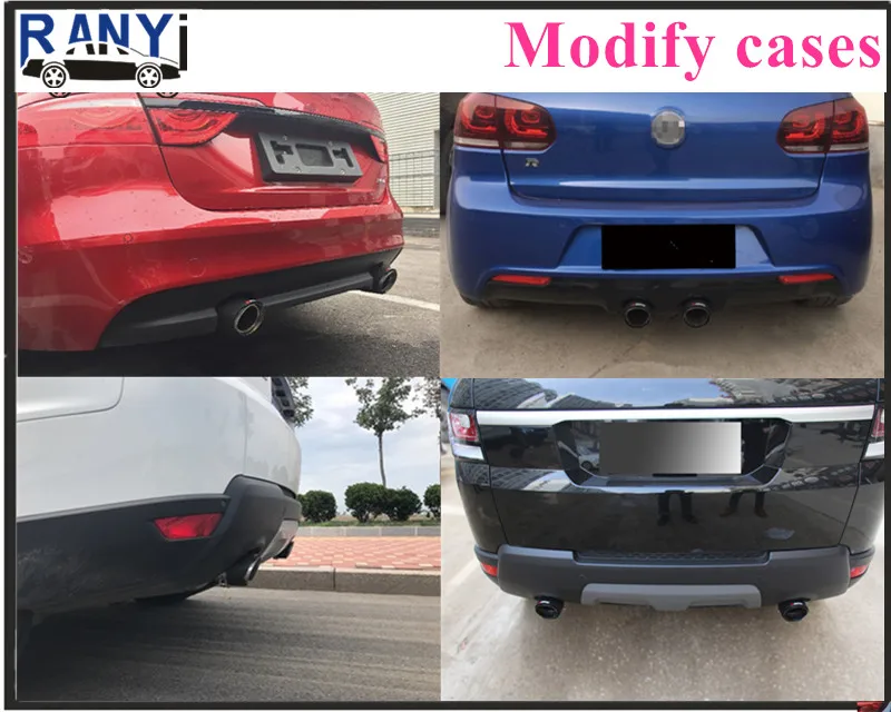 1x регулируемый угол Akrapovic наконечники из углеродного волокна для автомобиля выхлопная труба для Renault Opel автомобиль-Стайлинг универсальные автомобильные аксессуары
