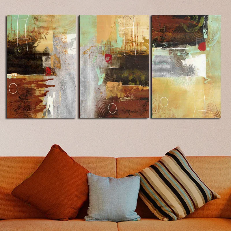 Современная абстрактная картина маслом холст Картина HD Печать яркие цвета