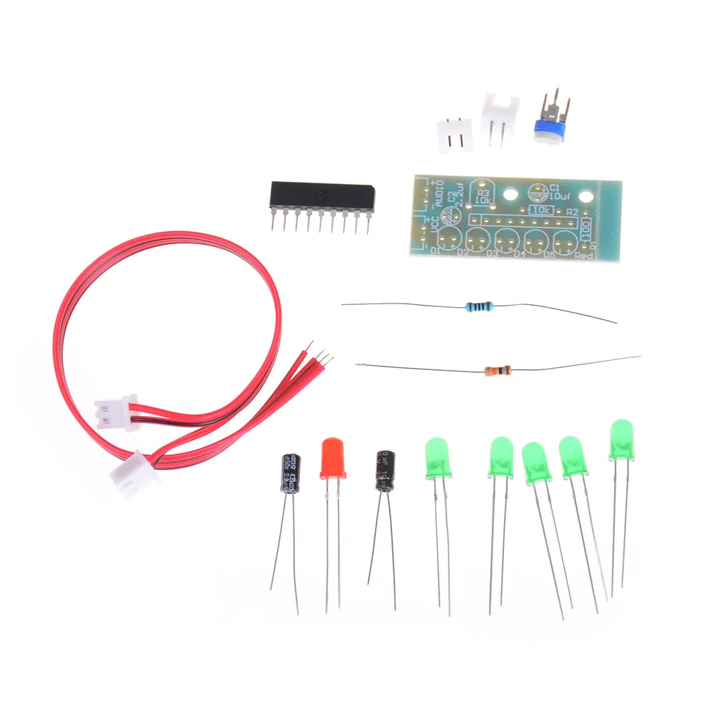 1 комплект Напряжение 3 5 V-12 V KA2284 шт. светодиодный индикатор уровня звука Люкс
