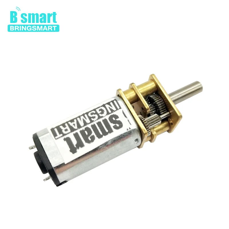 Bringsmart 6 в микро DC мотор-редуктор 12 В N30 низкая скорость 25-4000 об./мин мини редуктор Мотор металлический Обратный Коробка передач редуктор Мотор D вал