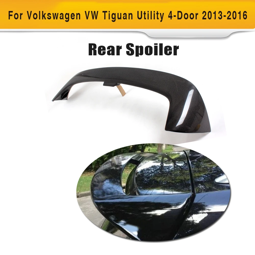 Углеродное волокно задний багажник на крышу автомобиля спойлер крыло для Volkswagen VW