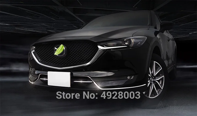 Для- Mazda CX-5 CX5 KF CX-8 автомобиля передний Нижний Бампер литьевая решетка отделка украшения наклейки крышка аксессуары стиль