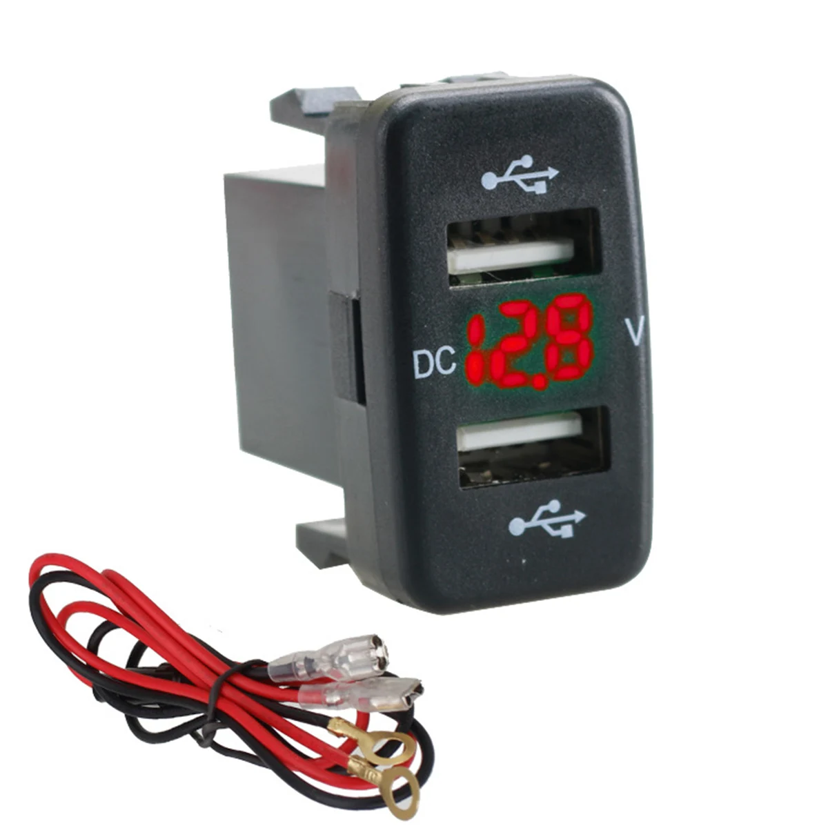 DC 12 V 24 Автомобильное 4.2A двойное USB зарядное устройство вольтметр розетка 2 в 1