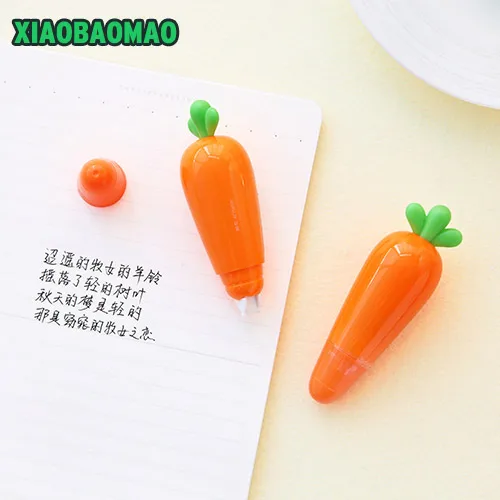 Новинка морковь мультфильм коррекционная лента коррекция жидкости школьные офисные поставки студенческий приз Escolar Papelaria