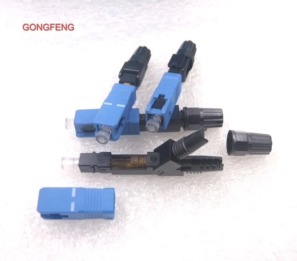 GONGFENG 200 шт Новый FTTH через SC волоконно оптический Быстрый Соединитель Quikck