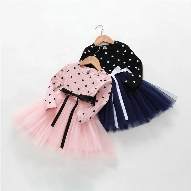 

Girls Dress New Spring Autumn Gils Princess Dress Korean Edition Kids Long-sleeve Dresses for Girls Baby Girls Party Lace Dress