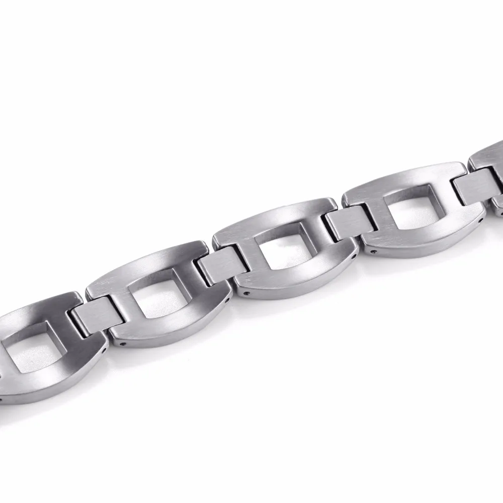 Браслеты из титана Rainso для женщин мужчин 2018 Лидер продаж модные серебряные Панк