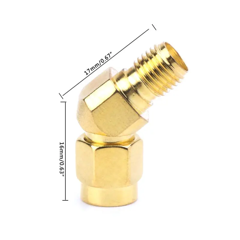

SMA Male To SMA Female Bevel Adapter Connector For FPV Goggle Antenna