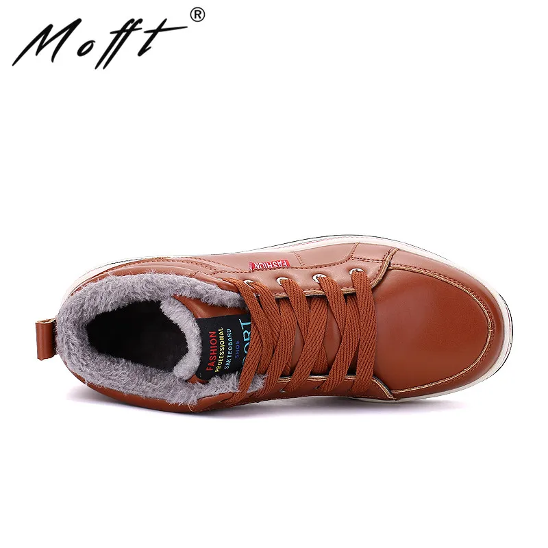 Size 39-48 Men Winter Boots Plush Keep Warm Wider Casual Shoes Pu Leather Waterproof Non-slip Snow | Обувь