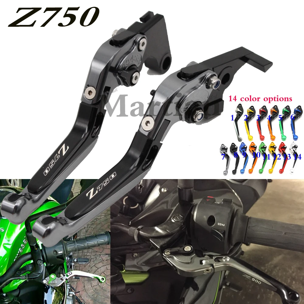Рычаги тормозной муфты для Kawasaki Z750 (не Z750S) 2007 2008 2009 2010 2011 2012|Рычаги веревки и