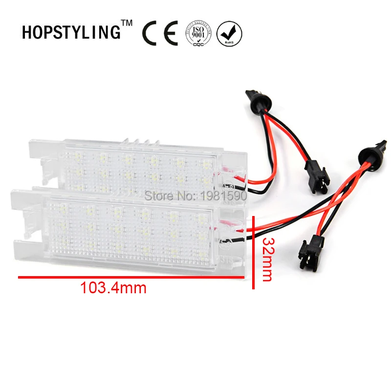 Hopstyling 2 шт. 18SMD Белый светодиодный номерной знак без ошибок для fiat Grade Punto Multipla Marea
