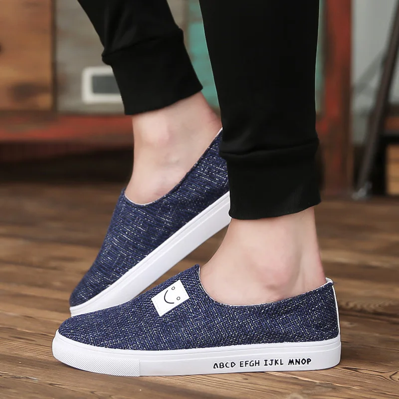 Cresfimix hommes chaussures Мужская модная уличная парусиновая обувь без застежки мужские