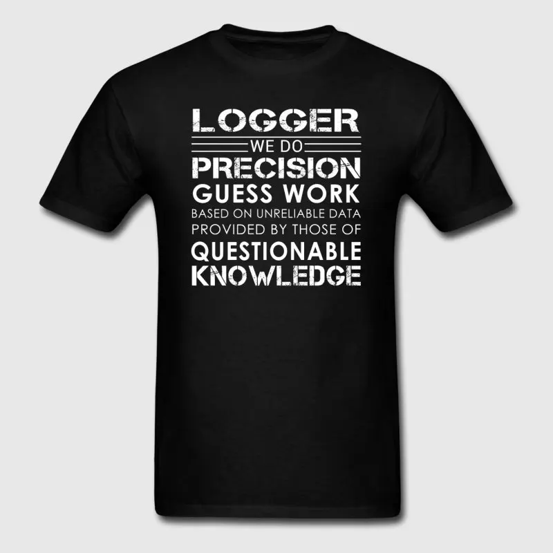 Новый стиль Для мужчин футболка Weird Logger мы делаем одноцветное 2018 Camisetas Hombre