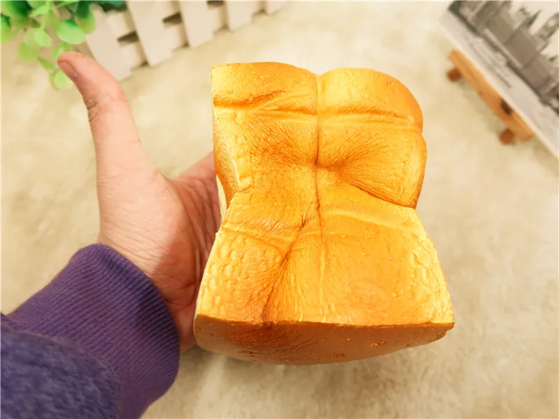 Супер большой мягкими замедлить рост Ароматические мультфильм Rilakkuma медведь; цыпленок тост буханка хлеба Еда Squishies Squeeze Toy оригинальная упаковка