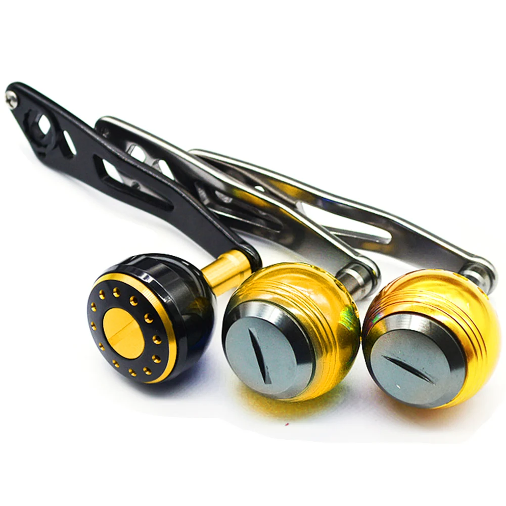 8x5cm Left And Right Tools Aluminum Alloy Fishing Reel Rivers DIY Knobs Boat Baitcasting Handle Sea For ABU DAIWA Universal | Спорт и
