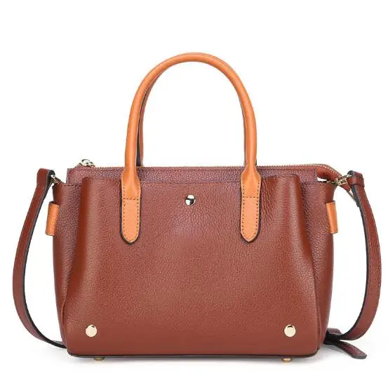 Классическая Сумка-трапеция из натуральной кожи женская сумка модный дизайн