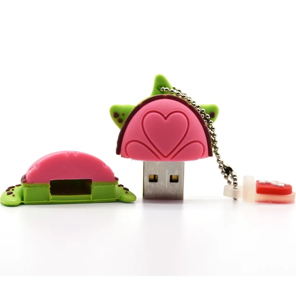 Морские животные Черепаха USB флэш накопитель 4 ГБ 8 16 32 64 мультяшный в форме