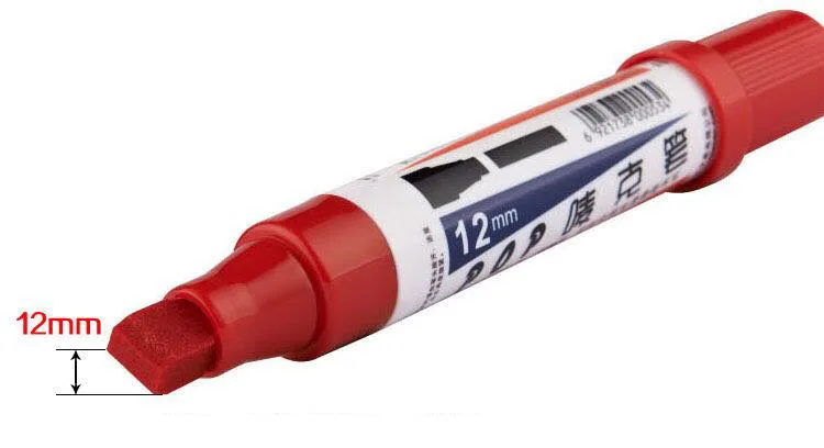 12 видов цветов/коробка красочный 12mm кисел tip художественный маркер для рекламы и