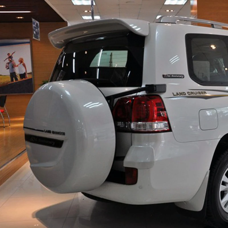Для Toyota Land Cruiser LC200 спойлер 2008- Высокое качество ABS Материал автомобильный спойлер праймер цвет внедорожник автомобиль заднее крыло