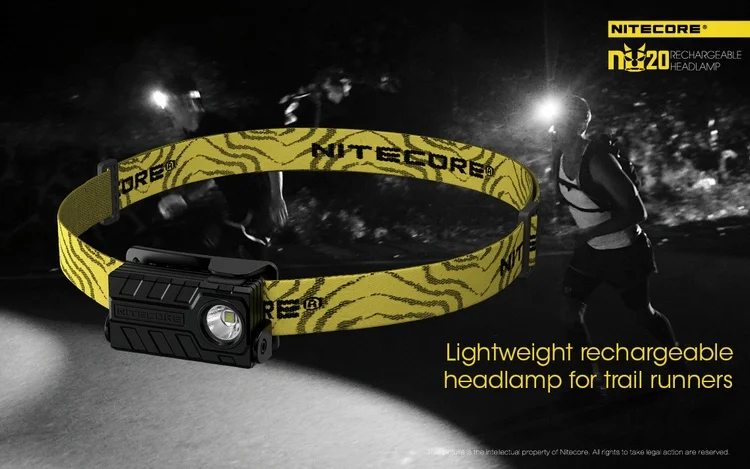 Nitecore NU20 360 люмен встроенный литий-ионный аккумулятор CREE XP-G2 S3 светодиодный налобный фонарь для прогулок и кемпинга