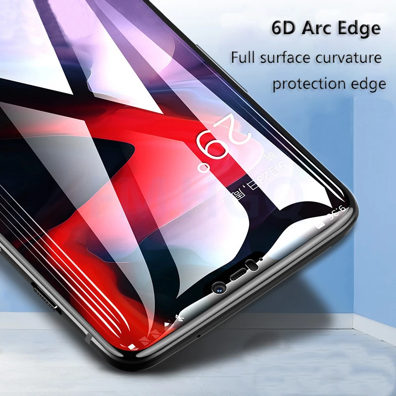 FM. HGQ полное закаленное стекло для Oneplus 6T 6 5T 5 Защита экрана 9H анти Blu-Ray закаленное стекло для Oneplus6t 6 5t 5 стекло