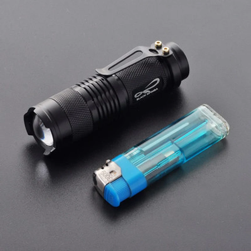 Высокое качество Мини Вспышка светильник черный 2000LM 3 режима Водонепроницаемый