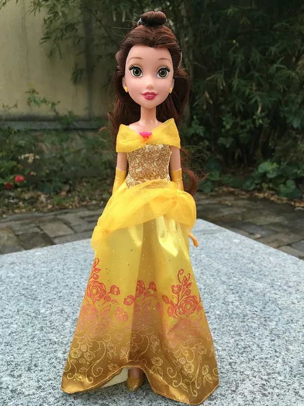 Belle Disney Princess Royal Shimmer 1" куклы Аврора/Золушка/Мулан/Жасмин/Мерида/Тиана/Ариэль/Pocahontas/Белль/Эльза/Рапунцель - Цвет: Belle
