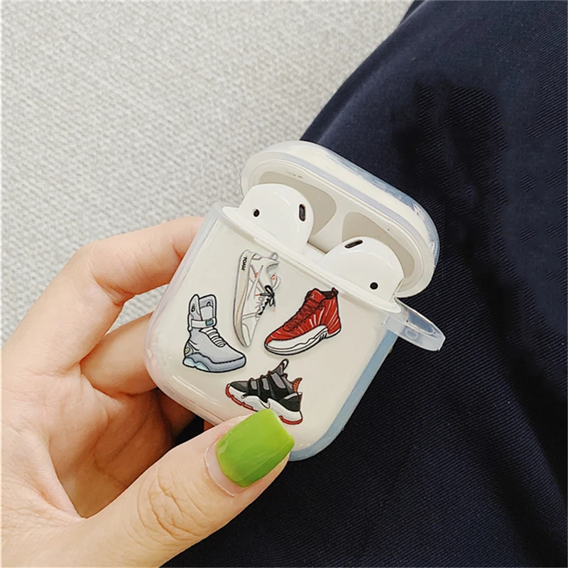 Горячие спортивные boost башмак беспроводной Bluetooth наушники крышка для Apple AirPods 2 1 Зарядная гарнитура прозрачный мягкий кремний чехол сумка