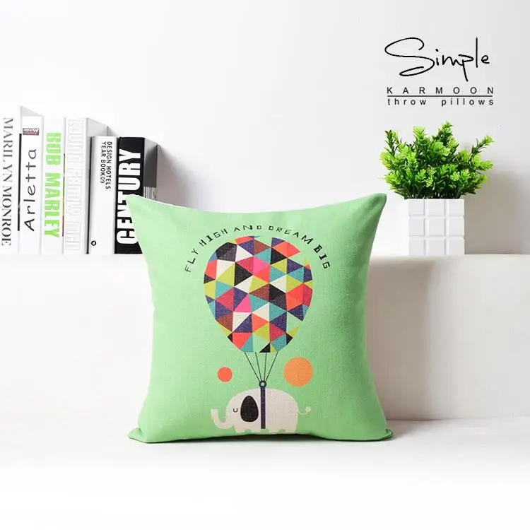 Подушка с воздушным шаром Ежик подушка ручная Раскрашенная зебрами наволочка из