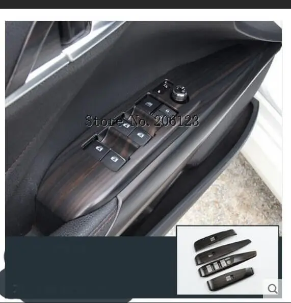 Аксессуары подходят для Toyota Camry 2018 2019 черная центральная консоль подлокотник