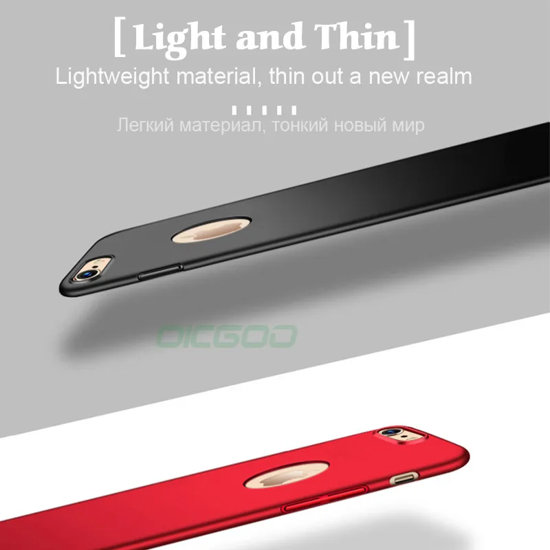 OICGOO Luxury Slim Full Protection Case For iphone 6 7 8 Plus X 10 Hard PC Phone Cover Cases 6s Shell | Мобильные телефоны и