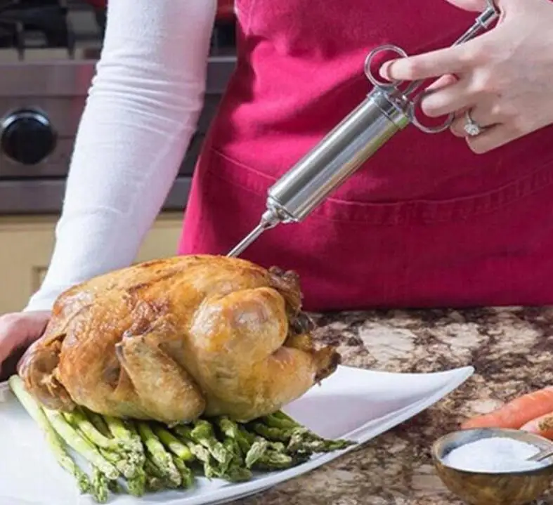 1 шт. набор инжекторов для приготовления пищи приправ барбекю мяса шприца