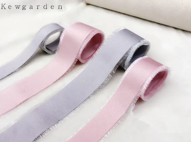 Kewgarden 25 мм 40 заусенцы ленты Grosgrain DIY аксессуары для бантов атласная лента вручную