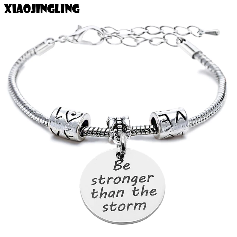 XIAOJINGLING 2018 Мода Нержавеющая сталь браслет и быть сильнее чем Storm Jewelry для Для