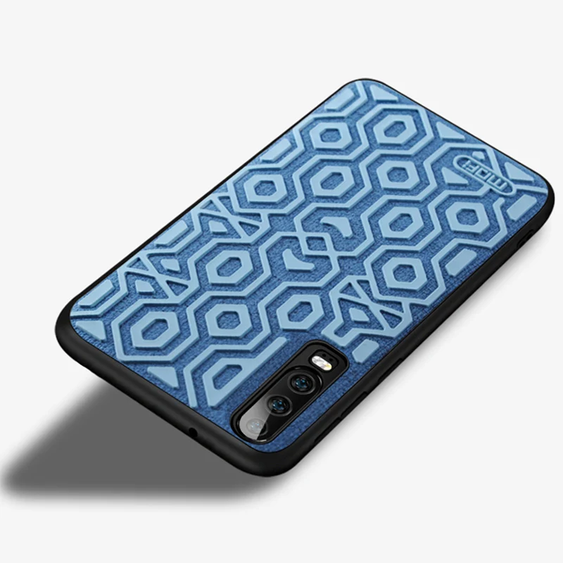 blue Для huawei P30 чехол нескользящий Противоударный задняя крышка coque MOFi P30 Pro Чехол s черный матовый p30pro силиконовый чехол - Цвет: blue