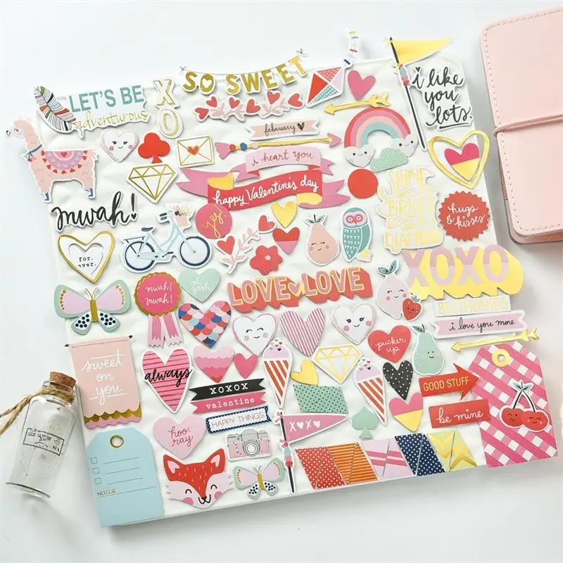 ZFPARTY Sweet Love Cardstock порезы для скрапбукинга Happy Planner создание карт проект журналов |