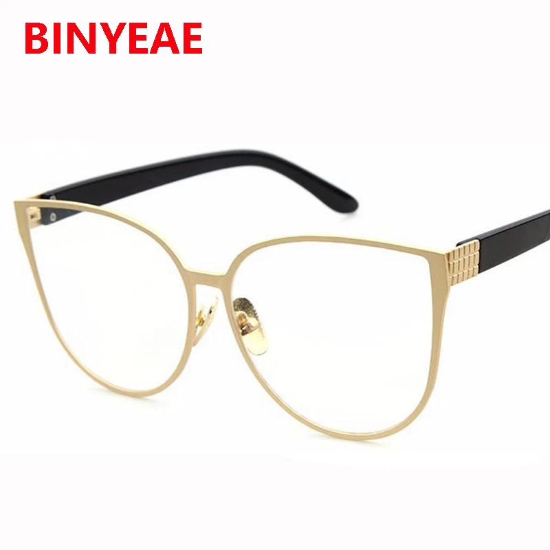 Очки Женские кошачий глаз большого размера оптические аксессуары в оправе с