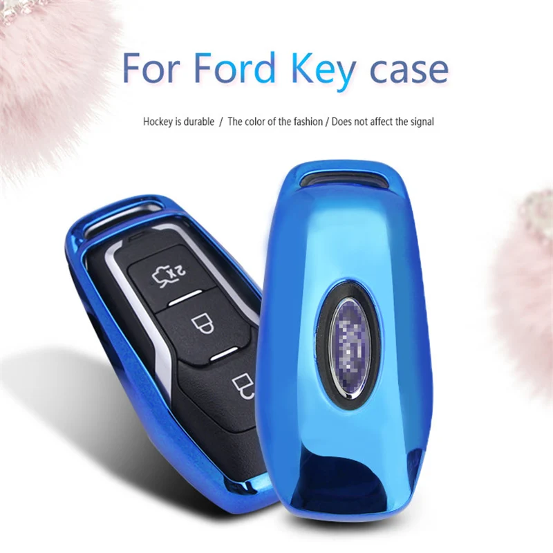 Мягкий чехол для автомобильного ключа из ТПУ Ford Fiesta MK7 ST Ka Mondeo Mk4 Mk3 4 Focus 2 3 Fusion C S max