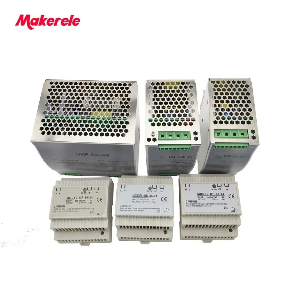 Din рейку питания 12/24 В ac/dc источник Питание 30 Вт 45 60 75 120 вт 240 с ce approv для LED Driver|din rail