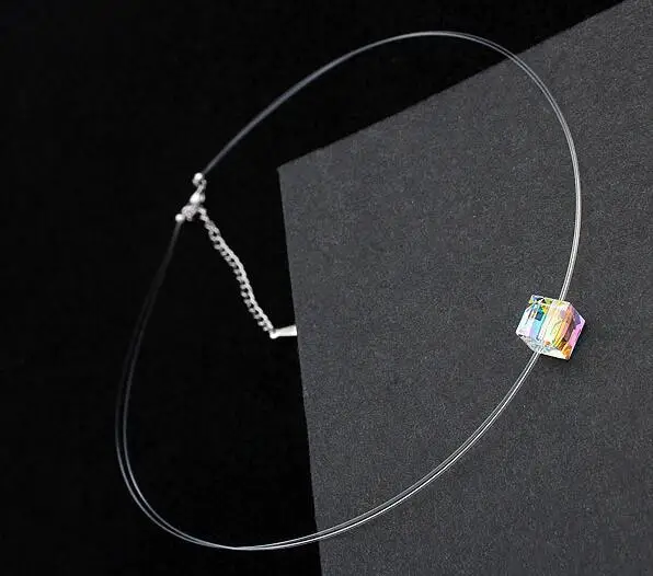 Женское колье чокер с кристаллами Swarovski свадебное украшение подарок для девочки