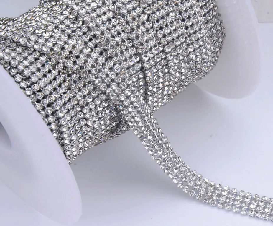 Сетчатые Пришивные сверла 2 мм 4 ряда ширина 1 см|hot fix|rhinestone meshhot fix rhinestone mesh |
