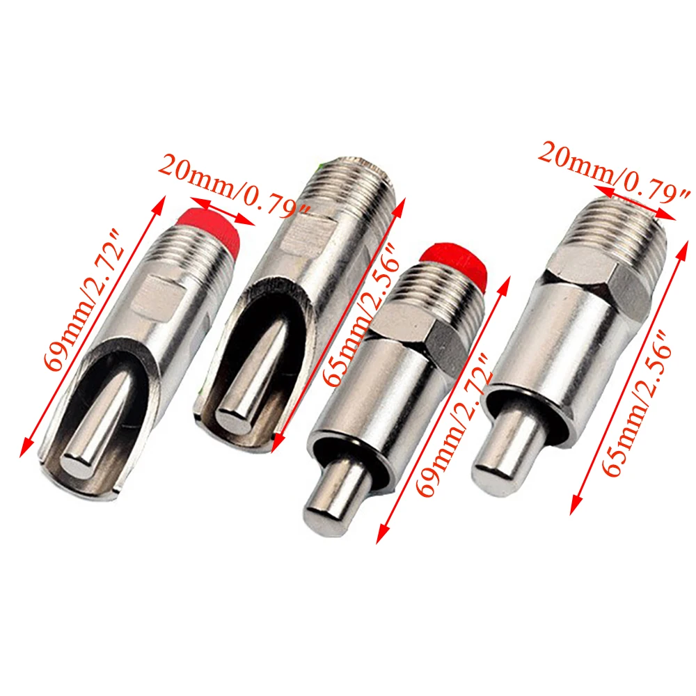 2pcs pig nipple drinker duckbilled stainless steel drinkers drinking fountain automatic sow piglet fatten pig farming equipment