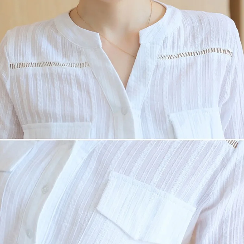 2018 Новинка весны blusas femininas Camisas рубашка с длинными рукавами женская одежда белая