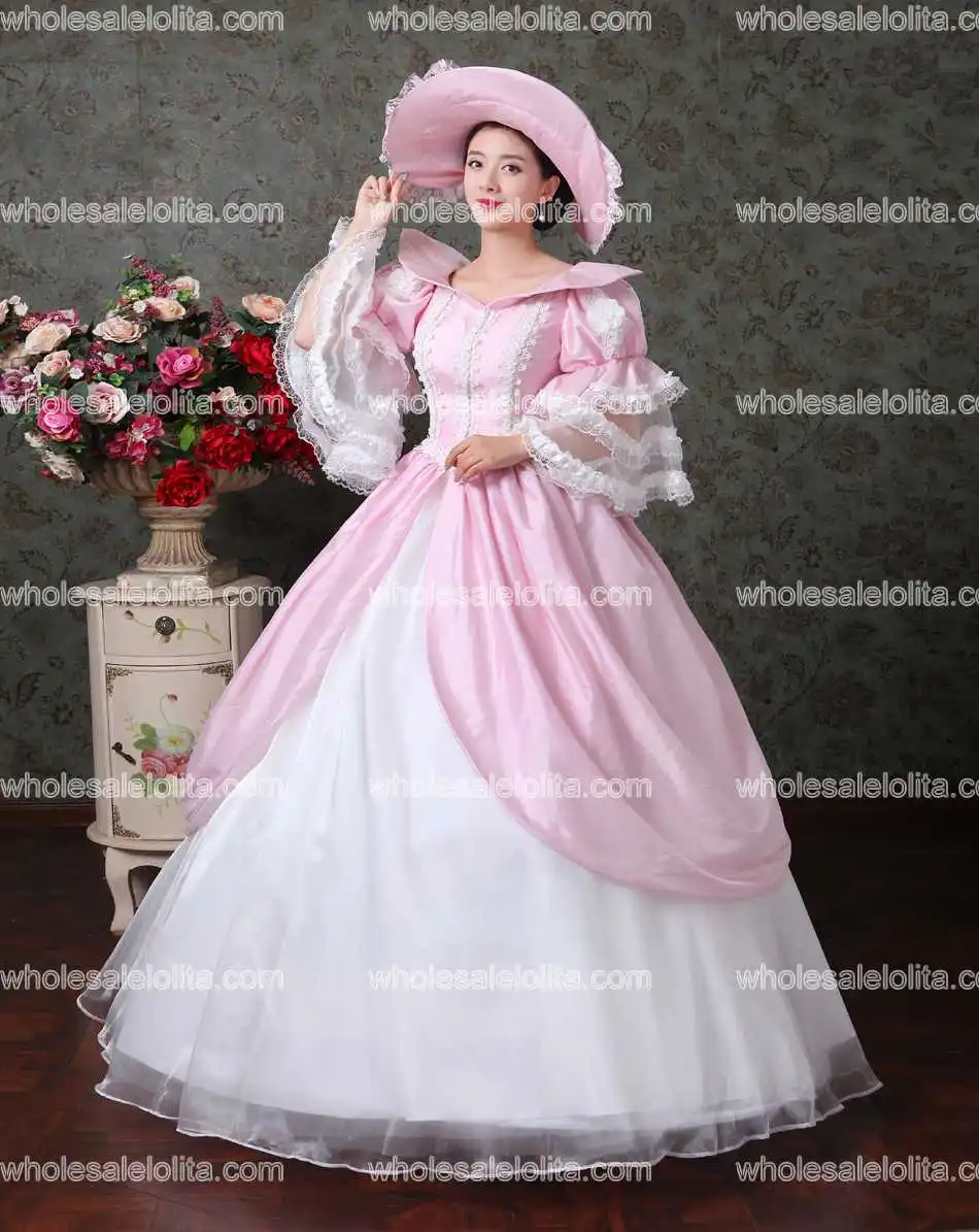 Высококачественное бальное платье Marie Antoinette в стиле барокко европейском 17-18 века