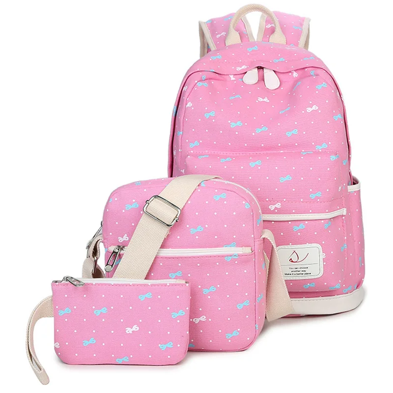 Детские рюкзаки с принтом для девочек-подростков, легкие водонепроницаемые школьные сумки, Детские ортопедические школьные сумки, 3 шт./ком...