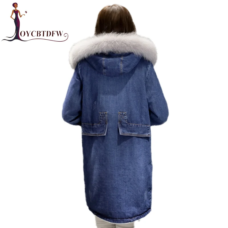 Зимняя куртка с капюшоном DD068 утепленная из хлопка средней длины меховым