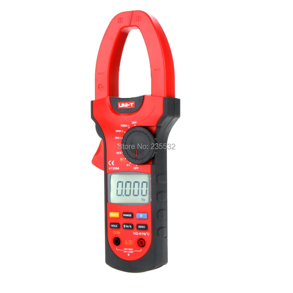 UNI T UT208A Professional Auto/Manual Range Digital Clamp Multimeters w/ Capacitance Temperature Test|clamp union|clamp pinclamp umbilical |