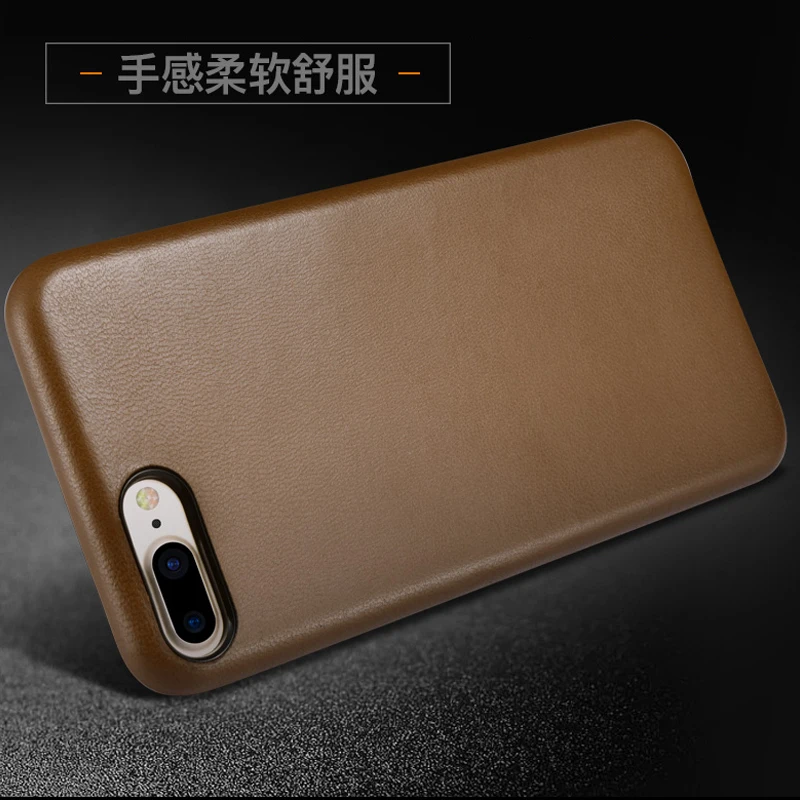 Super Touch Feeling Genuine Leather Case For Apple iPhone 7 8/ Plus Luxury Slim Phone Cases 8 Back Cover |