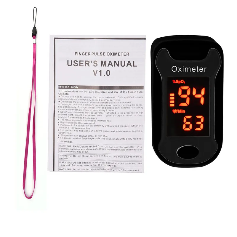 Medical Household Digital Fingertip pulse Oximeter Blood Oxygen Saturation Meter SPO2 PR oximetro de dedo saturimetro oximetro